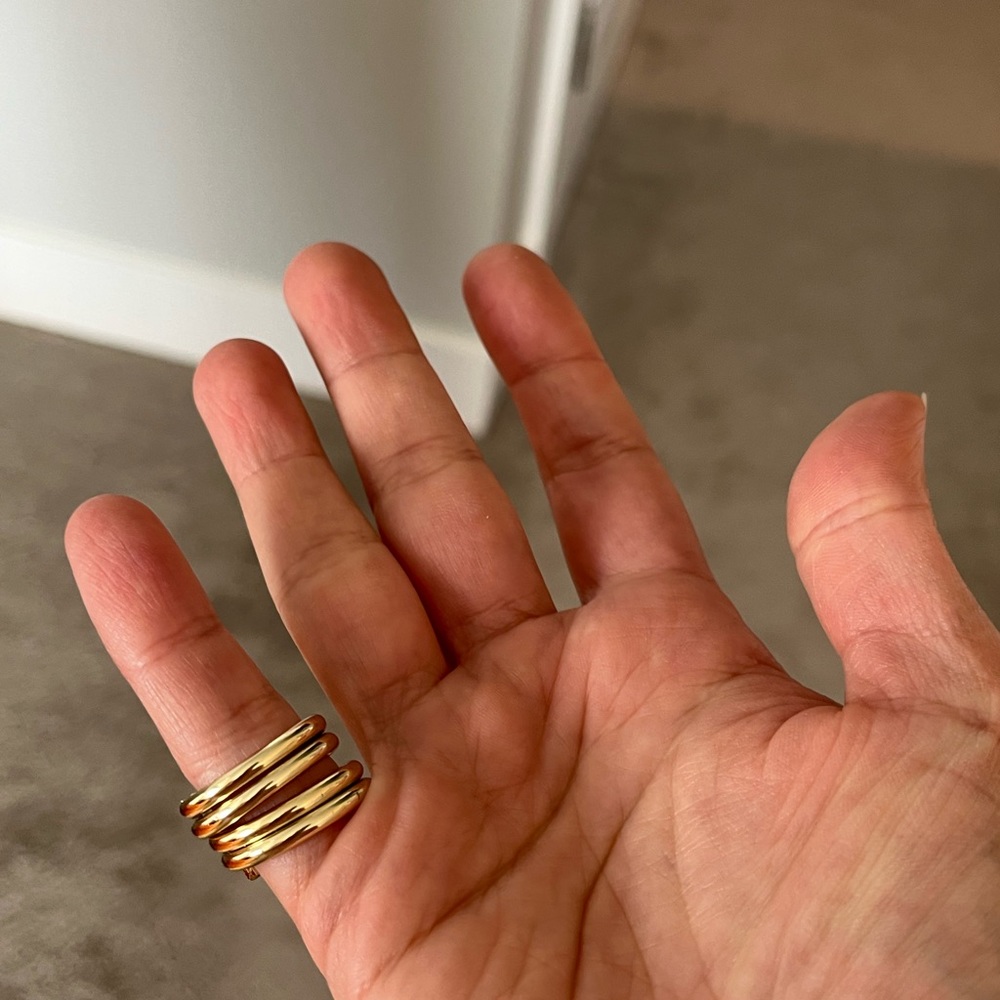 Gold stack ring - Picture 2 of 2